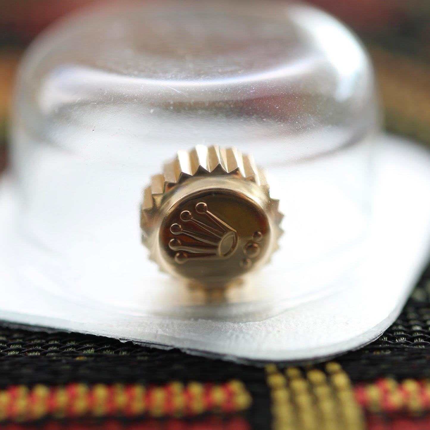 NEW Rolex 24-704-8 Corona Oro 18k Nuova In Blister