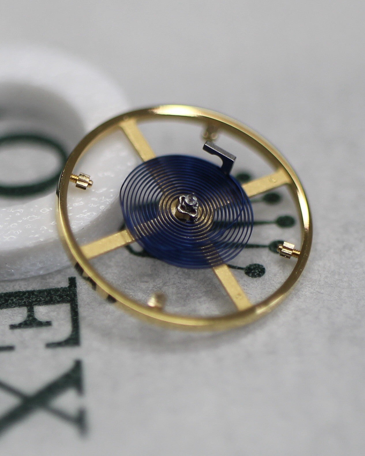 NEW Rolex 3186-432 Genuine Balance Parachrom Blu Spring Bilanciere Ricambio 3135