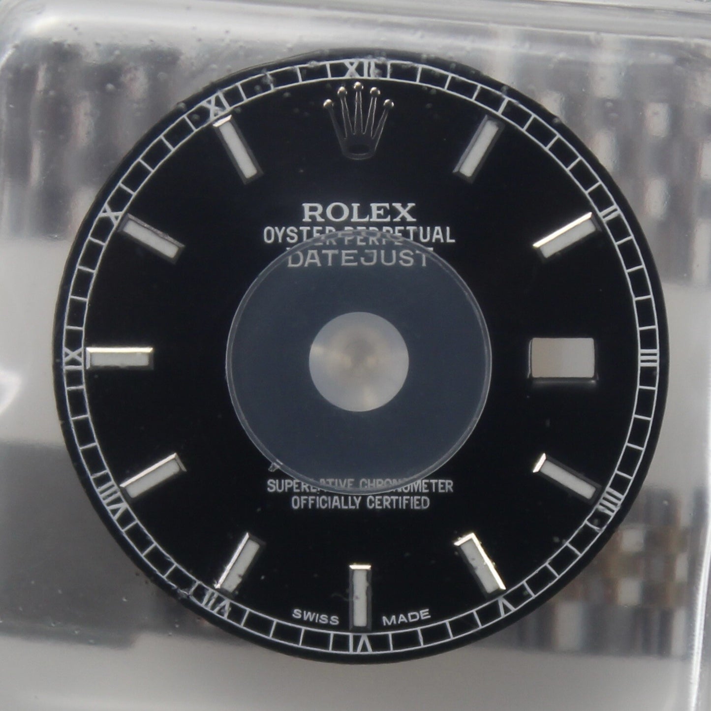 NEW Rolex Datejust 36mm Quadrante Originale Nero Indici 116200 116234 Blister