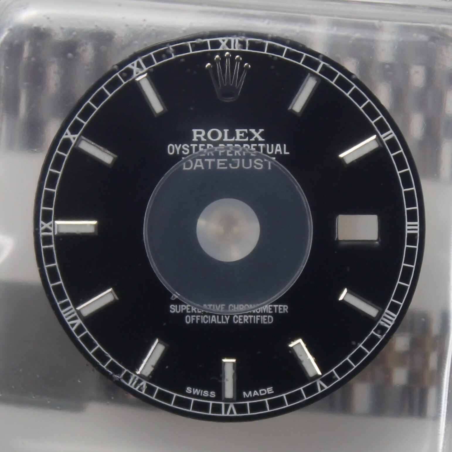 NEW Rolex Datejust 36mm Quadrante Originale Nero Indici 116200 116234 Blister