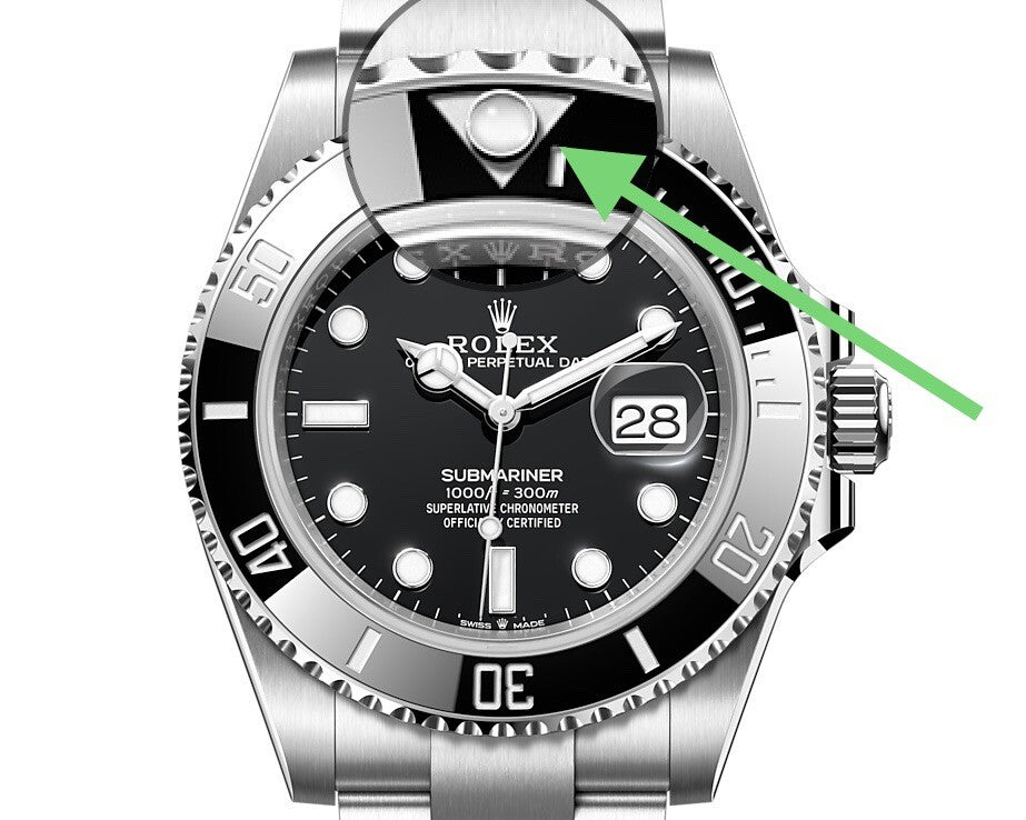 BRAND NEW Rolex 31A-116660 Chromalight Lume Bezel Insert Dot Original 116610