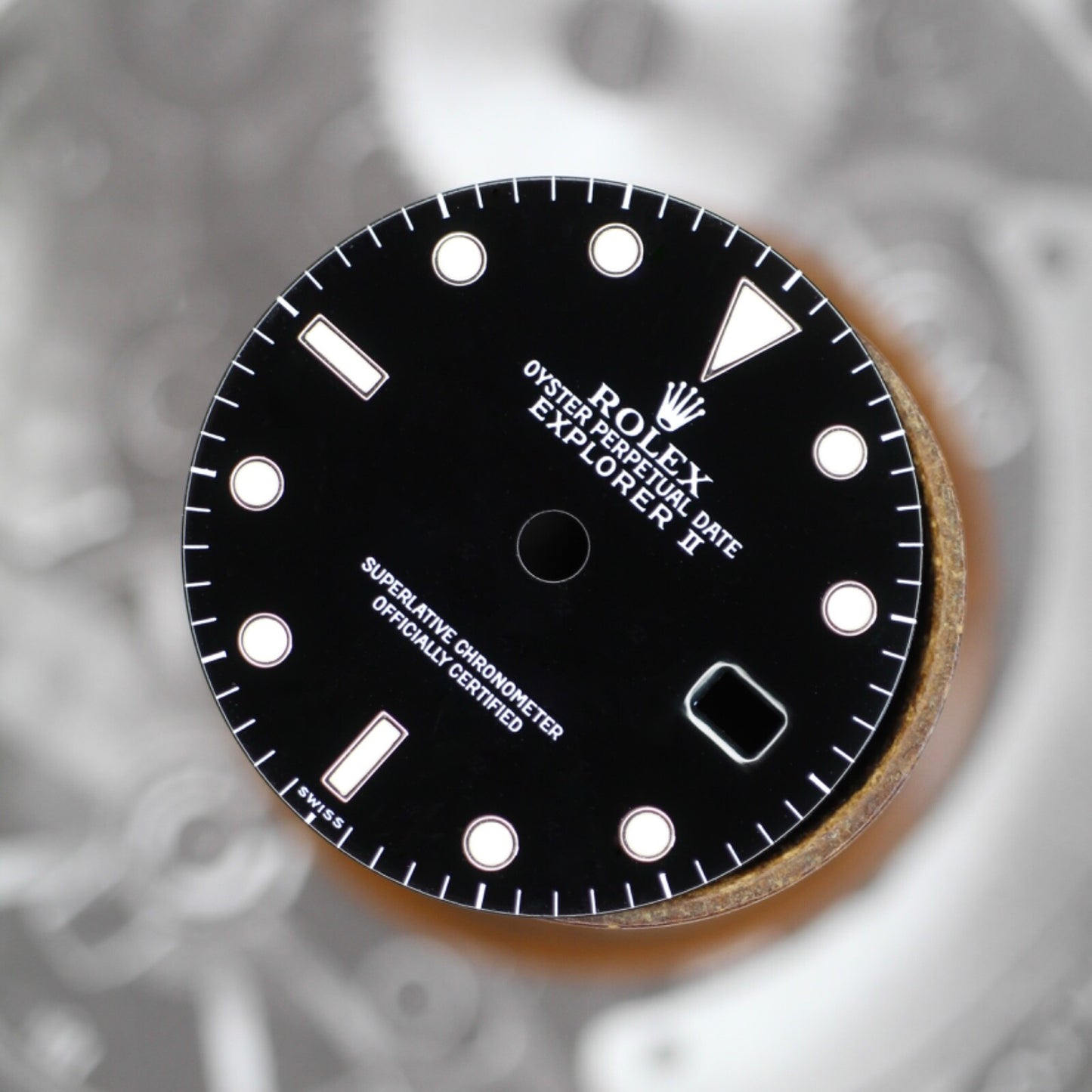 Rolex SWISS ONLY Explorer II 16570 Dial Quadrante Rare 3185 Genuine Originale