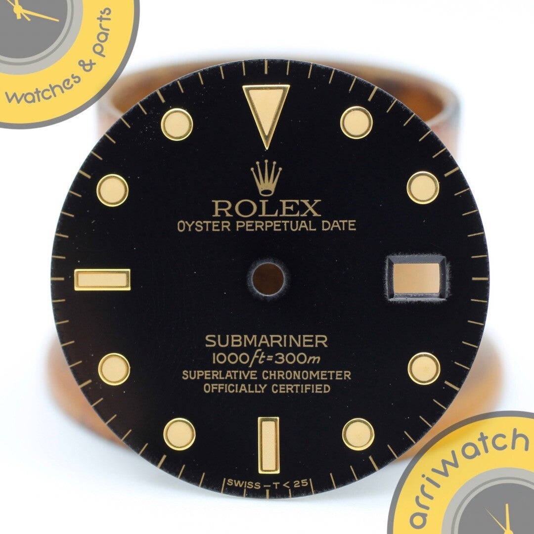 Rolex Submariner 16803 16808 16613 16618 Black Spider Dial GENUINE Tritium Patin
