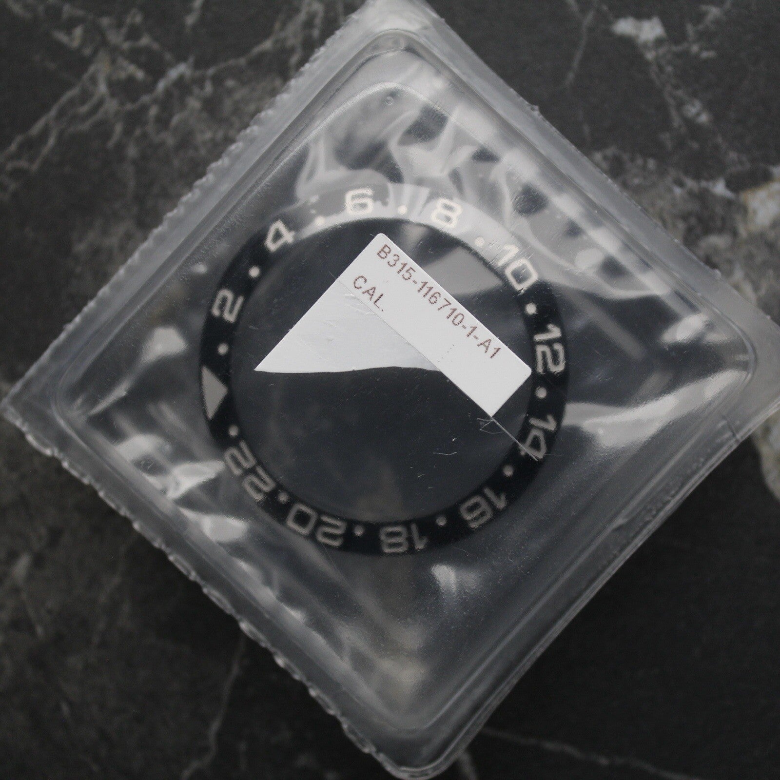NEW Rolex 315-116710-1 Inserto Ghiera Ceramica GMT Master II 116710LN Blister