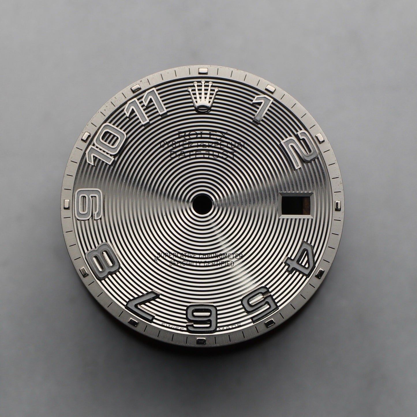 Rolex Datejust Quadrante Grigio Concentric Dial Numeri 116200 116234 Silver