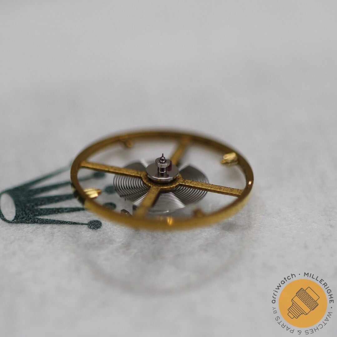 NEW Rolex 3135- 432 Bilanciere Completo Originale Spirale Bianca Ricambio NOS