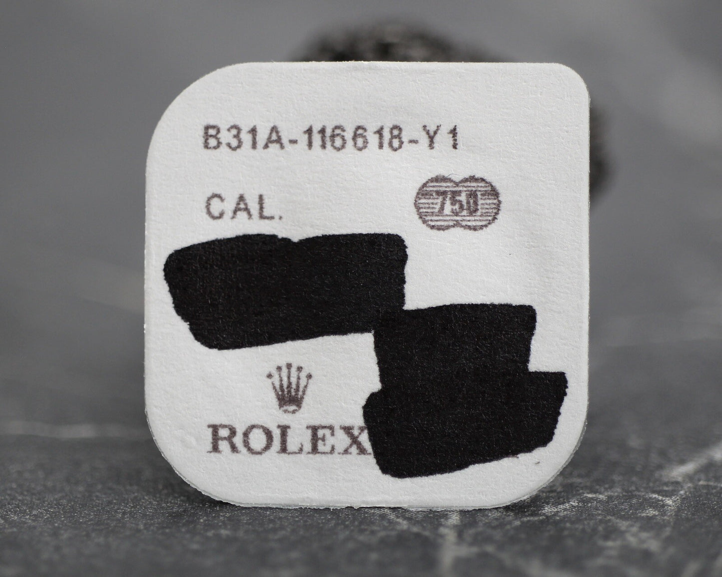 BRAND NEW Rolex 31A-116668 Chromalight Lume Bezel Insert Dot Yellow Gold 116618