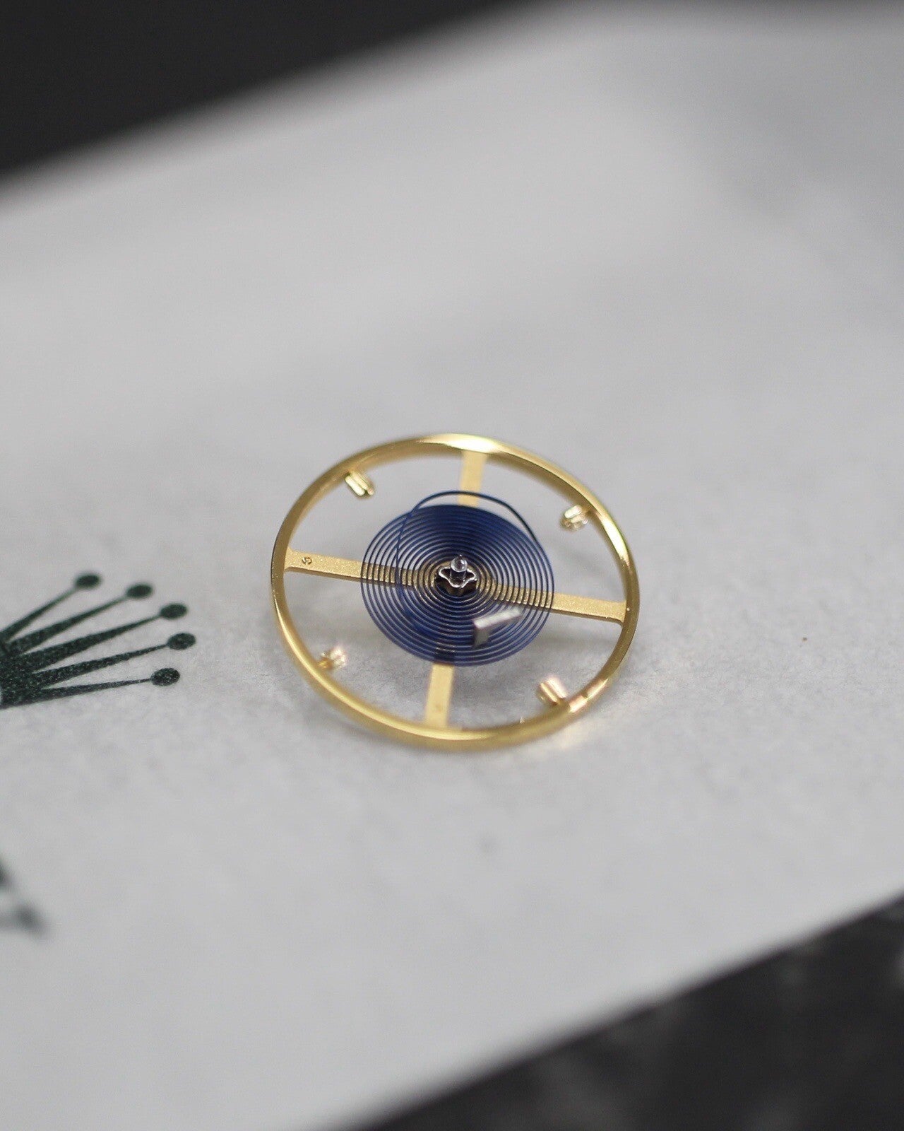 NEW Rolex 3186-432 Genuine Balance Parachrom Blu Spring Bilanciere Ricambio 3135