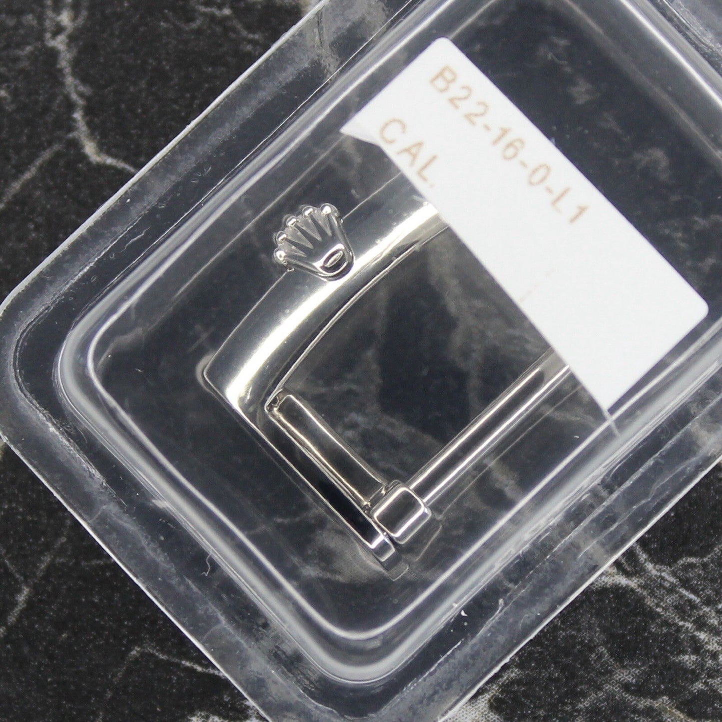 NEW Rolex B22-16-0-L1 Fibbia Acciaio Attacco Cinturino 16mm Originale In Blister