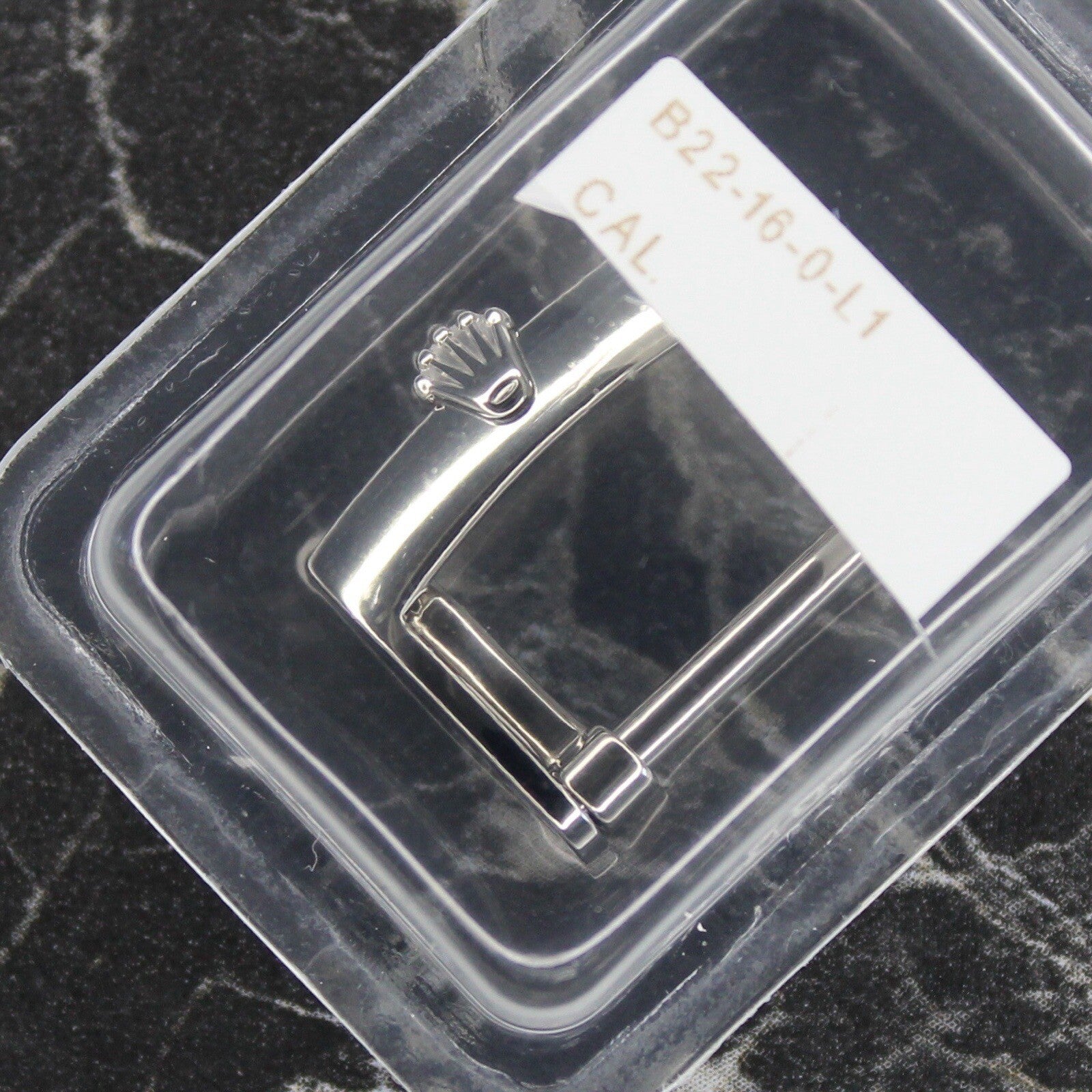NEW Rolex B22-16-0-L1 Fibbia Acciaio Attacco Cinturino 16mm Originale In Blister