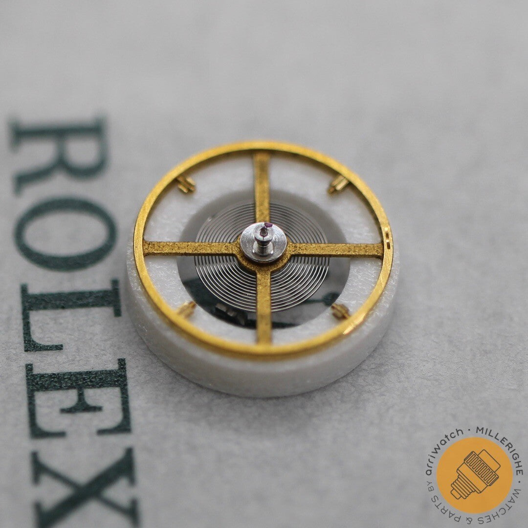 NEW Rolex 3135- 432 Bilanciere Completo Originale Spirale Bianca Ricambio NOS