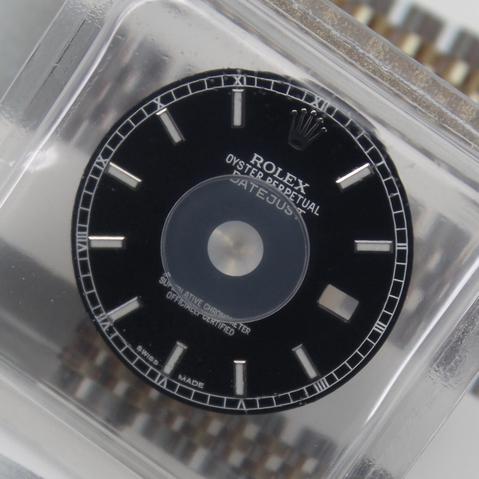 NEW Rolex Datejust 36mm Quadrante Originale Nero Indici 116200 116234 Blister