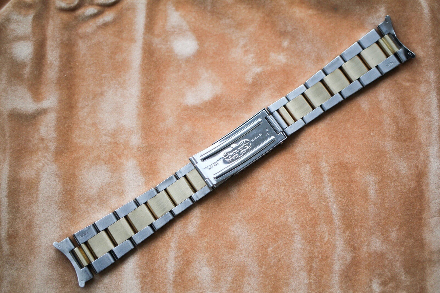 Rolex 78363 GMT 1675-3 Steel Gold Vintage Bracelet Year 1977 Endlink 480 Oyster