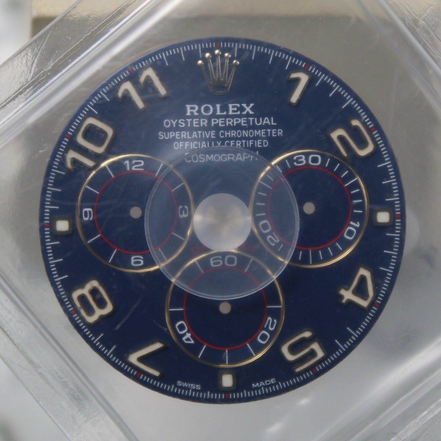 NEW Rolex Daytona 116518 116528 Quadrante Blu Racing Chromalight Originale Blist