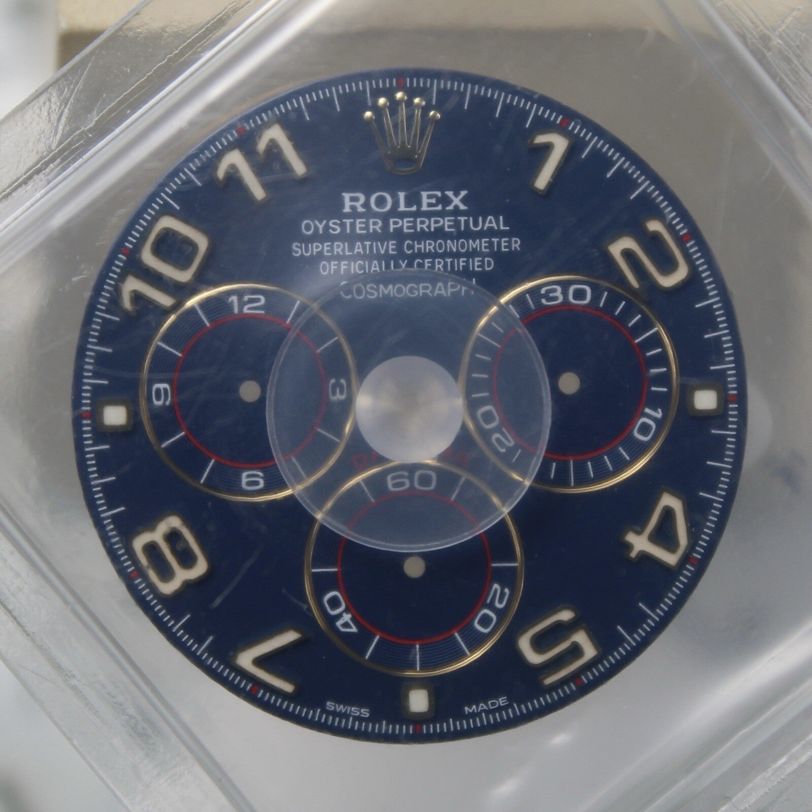 NEW Rolex Daytona 116518 116528 Quadrante Blu Racing Chromalight Originale Blist