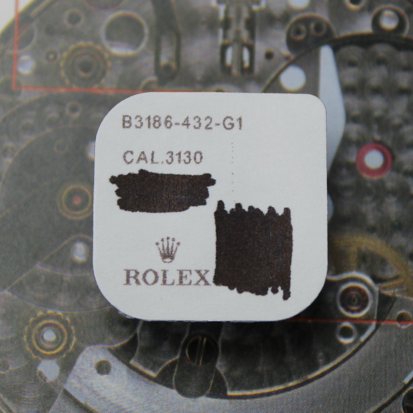 NEW Rolex 3186-432 Genuine Balance Parachrom Blu Spring Bilanciere Ricambio 3135