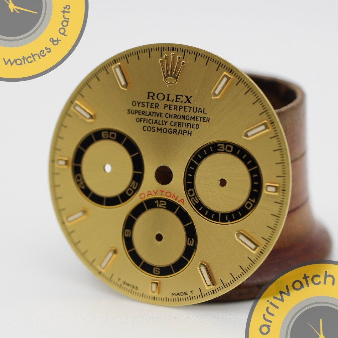 Rolex DAYTONA Zenith 16523 16528 Tritium GENUINE Champagne Dial 4030