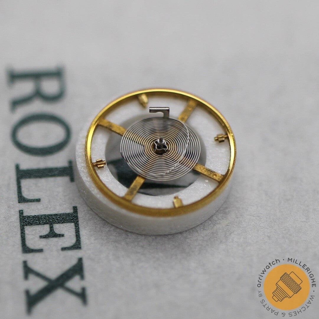 NEW Rolex 3135- 432 Bilanciere Completo Originale Spirale Bianca Ricambio NOS