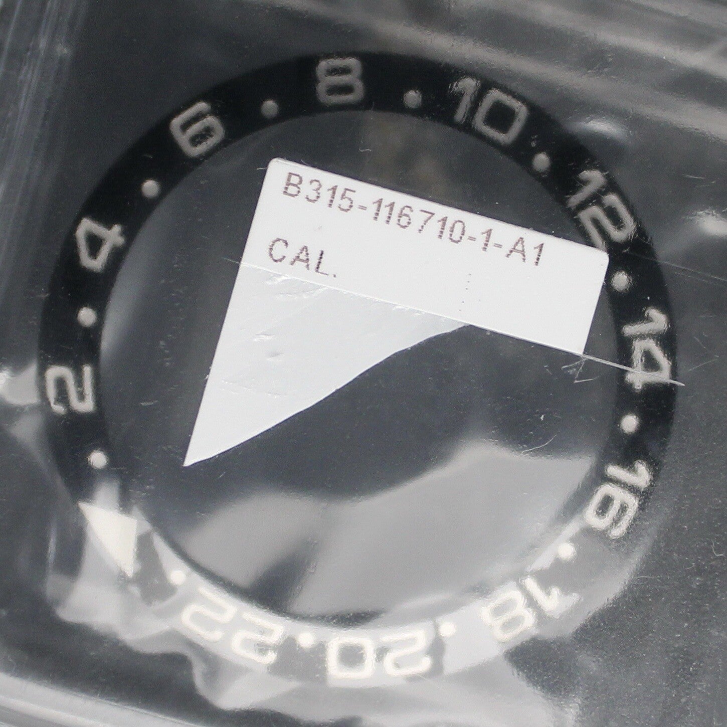 NEW Rolex 315-116710-1 Inserto Ghiera Ceramica GMT Master II 116710LN Blister
