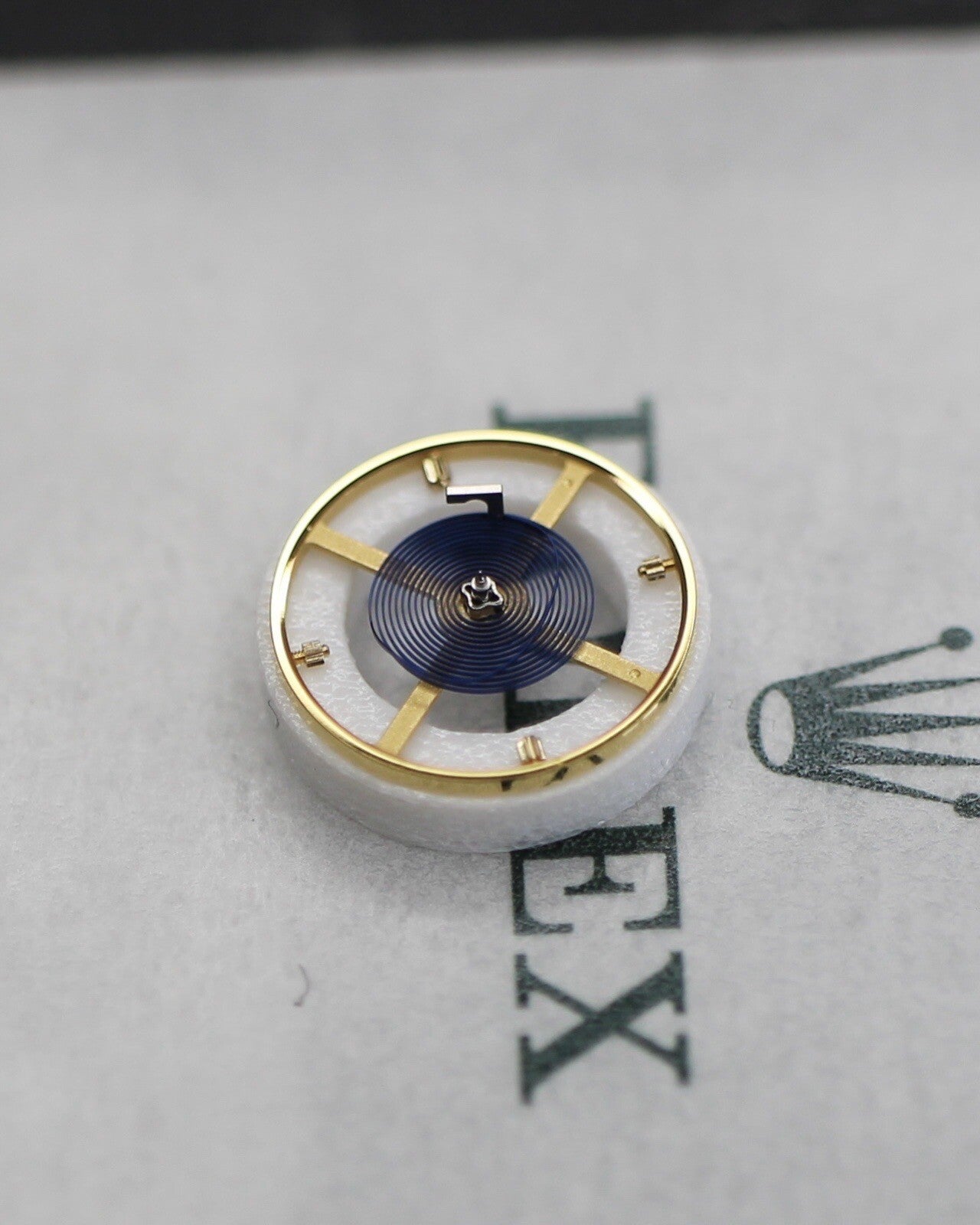 NEW Rolex 3186-432 Genuine Balance Parachrom Blu Spring Bilanciere Ricambio 3135