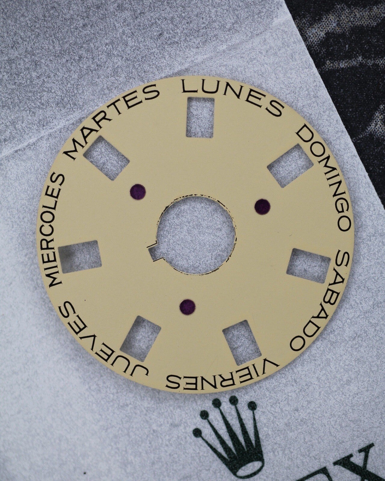 NEW Rolex 3055-5135-102 Day-Date Wheel Spanish Week Champagne Settimana 5055