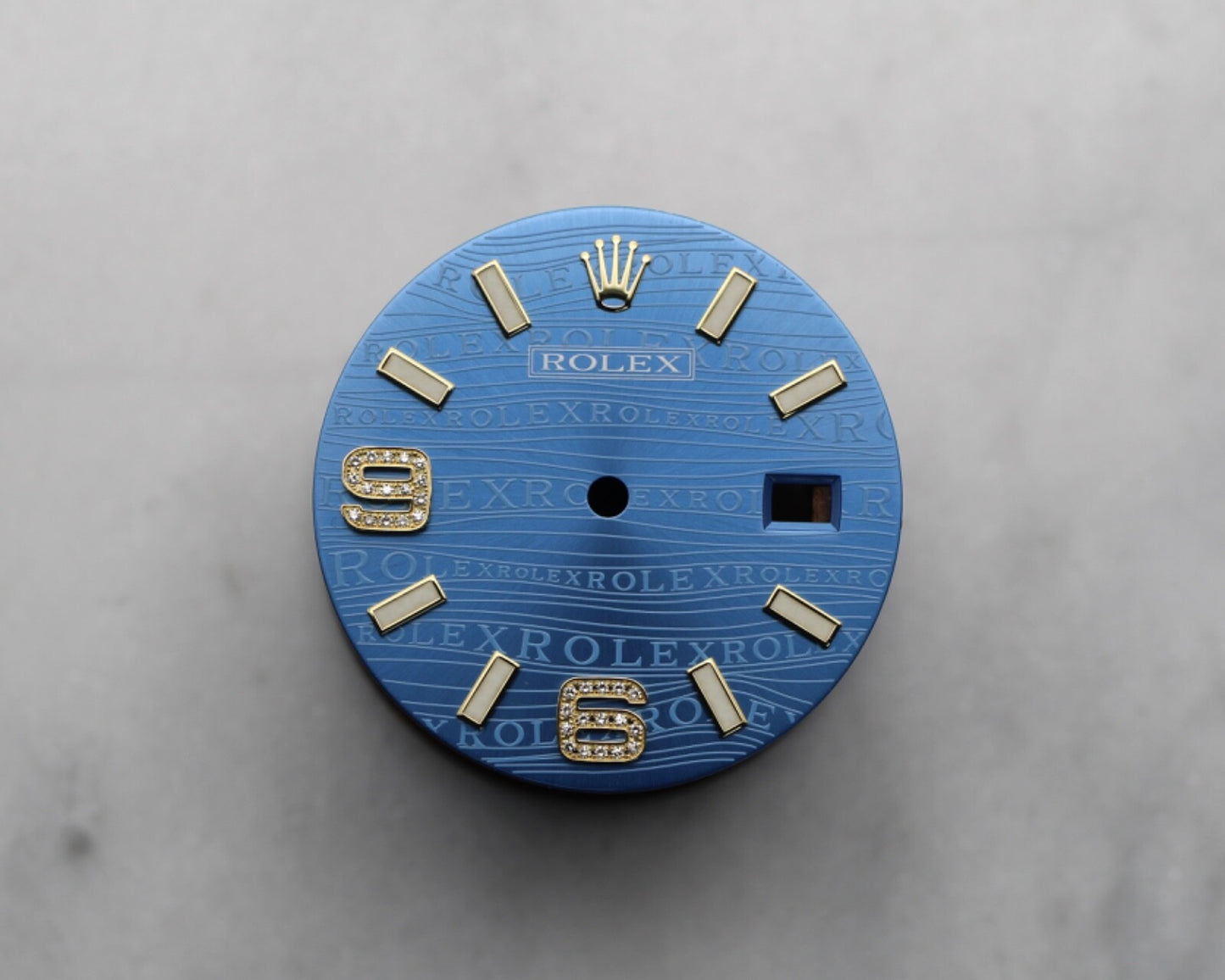 NEW Rolex Datejust Special Blue Waves 3 6 Diamond Dial 116203 116233 Quadrante