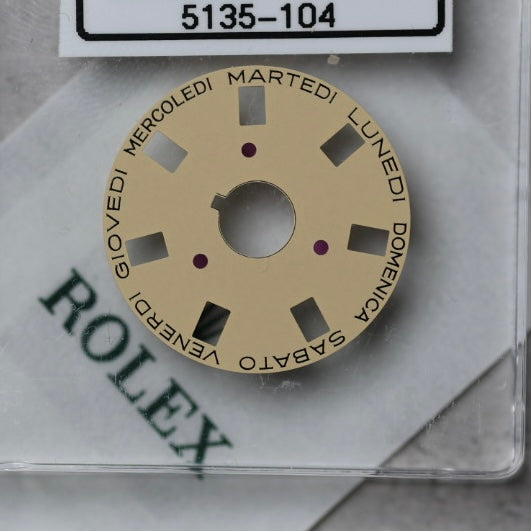 NEW Rolex 3055-5135-104 Indicatore dei Giorni Settimana Champagne Italiano 5055