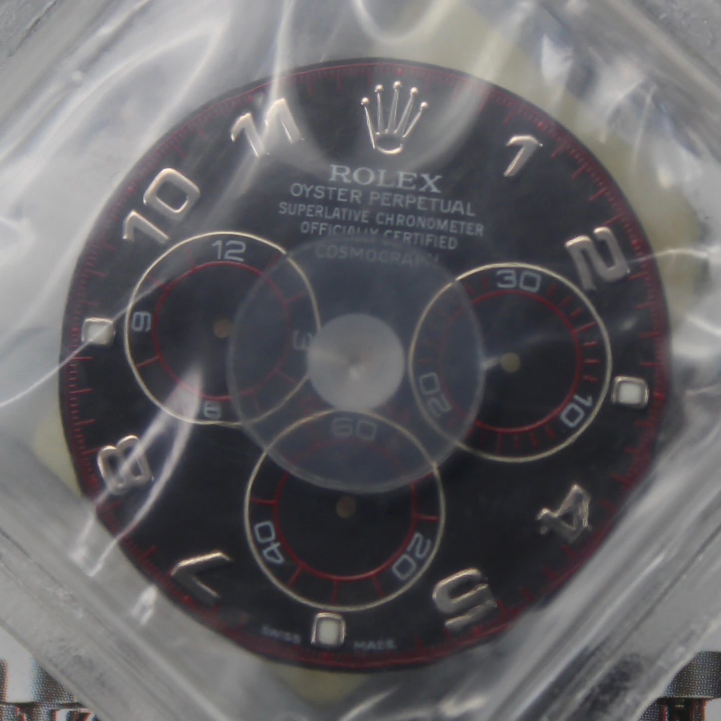 NEW Rolex 13-116528-20 Daytona Quadrante Nero Racing 116509 116519 Luminova Dial In Blister