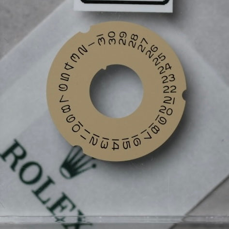 NEW Rolex 1555-8016-1 Disco indicatore data DAY-DATE Champagne Nuovo
