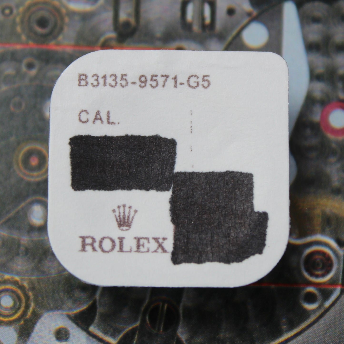 NEW Rolex 3130 3135-9571 Pietra della Massa Oscillante Sotto Nuovo In Blister