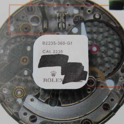 NEW Rolex 2235-360 Ruota dei secondi Originale In Blister