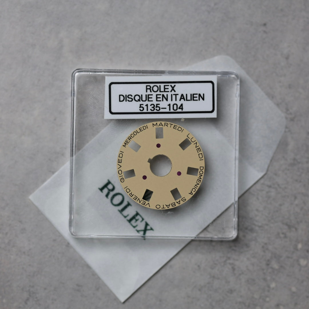 NEW Rolex 3055-5135-104 Indicatore dei Giorni Settimana Champagne Italiano 5055