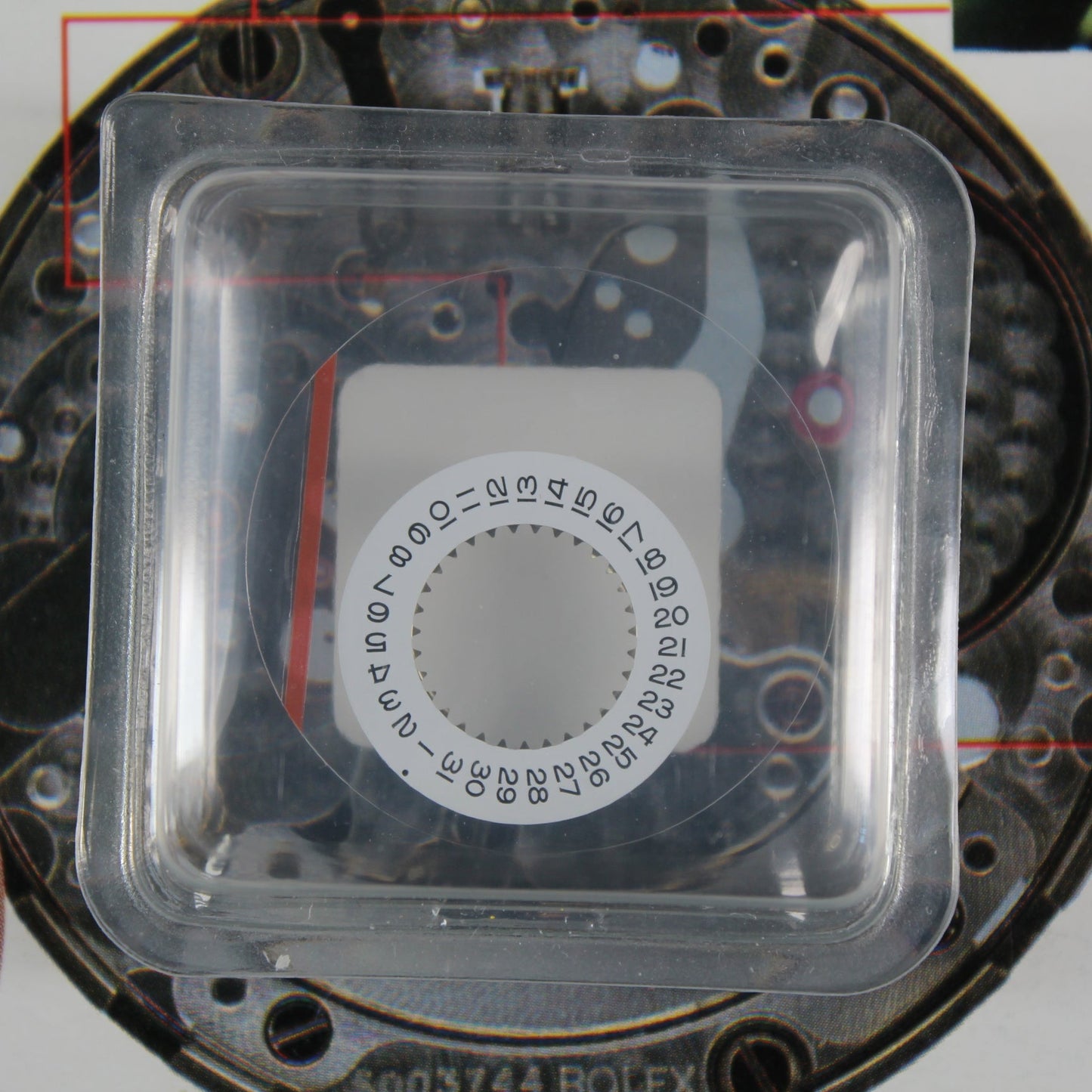NEW Rolex 2236-111-1 Disco Data Bianco Originale In Blister