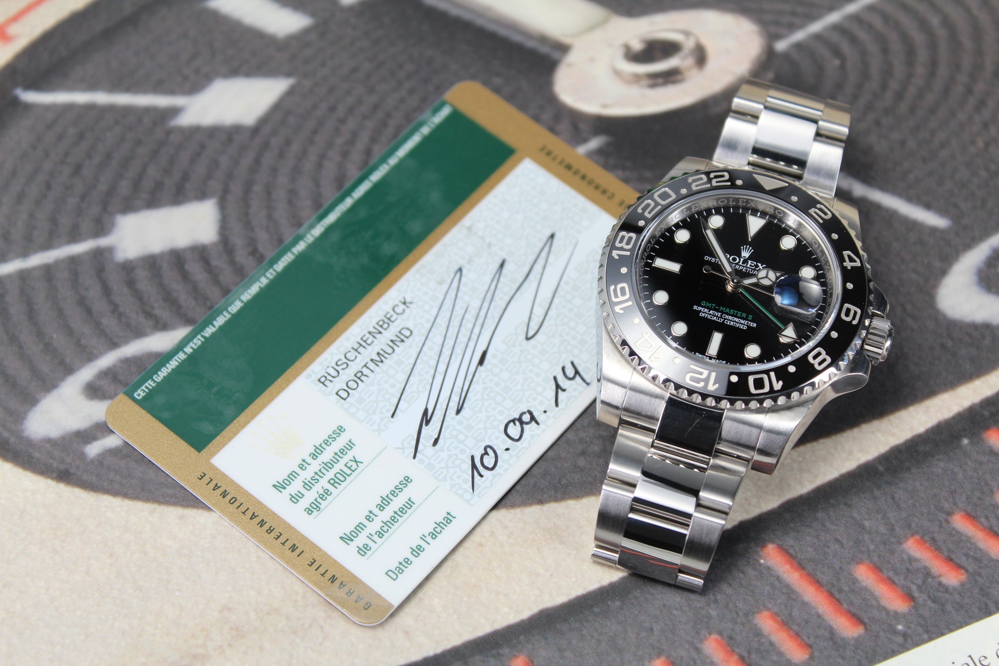 2014 Rolex GMT-Master II 116710LN -  Chromalight with Card