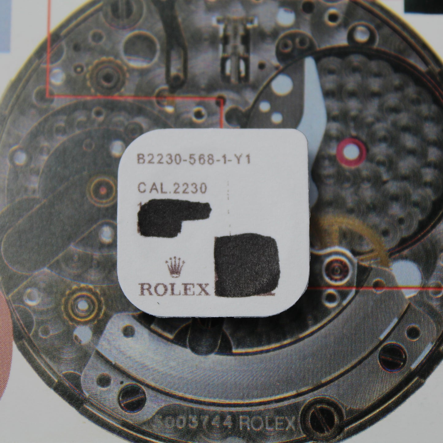 NEW Rolex 2230-568 Asse della Massa Oscillante Originale In Blister