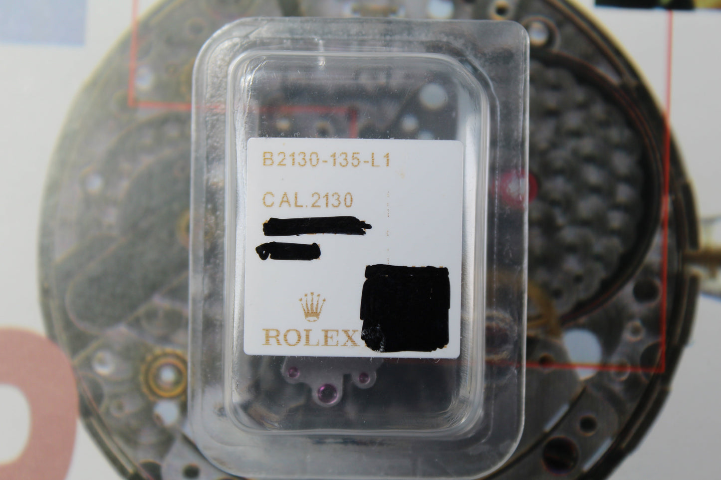 NEW Rolex 2130-135 Ponte inferiore del dispositivo automatico Nuovo In Blister 2135