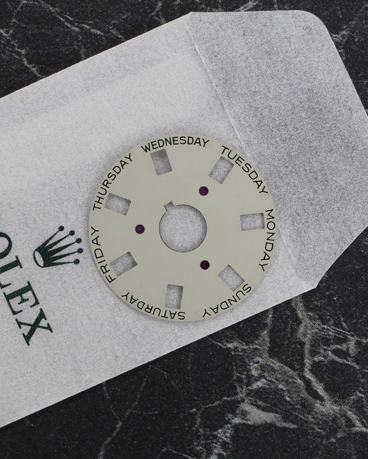 NEW Rolex 3055-5135-201 Day-Date Wheel English Week Grey Bianco Settimana 5055