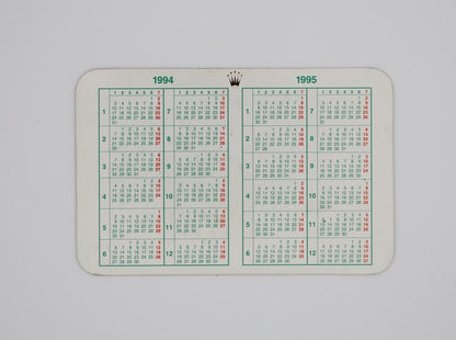 ROLEX NOS ORIGINAL VINTAGE CALENDAR 1994 1995 RARE