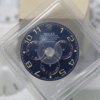 NEW Rolex Daytona 116518 116528 Quadrante Blu Racing Chromalight Originale Blist