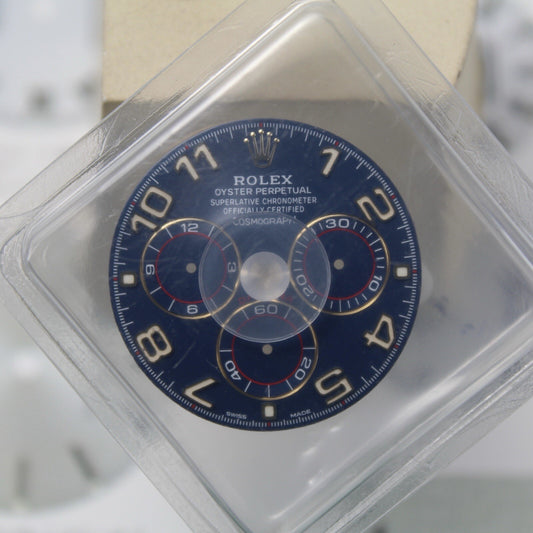 NEW Rolex Daytona 116518 116528 Quadrante Blu Racing Chromalight Originale Blist