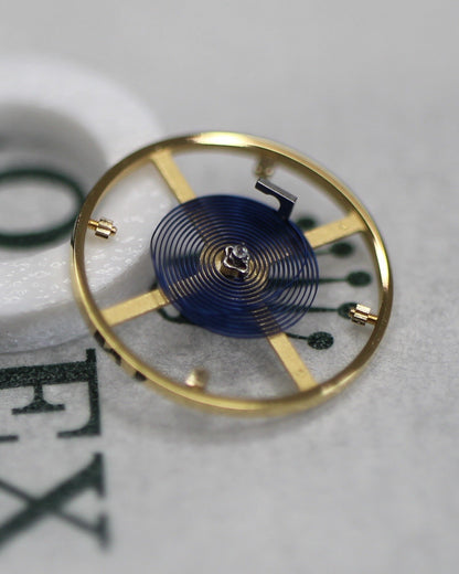 NEW Rolex 3186-432 Genuine Balance Parachrom Blu Spring Bilanciere Ricambio 3135