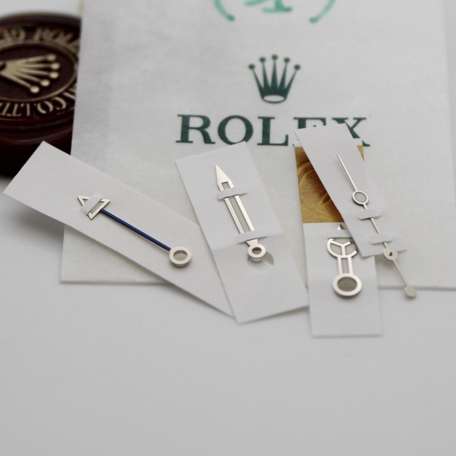 NEW Rolex GMT Master 116710BLNR Batman Chromalight Originali Set Lancette
