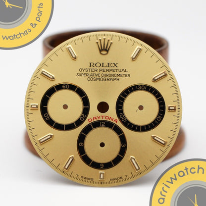 Rolex DAYTONA Zenith 16523 16528 GENUINE 4 lines Dial Rare For "L Serial" 4030