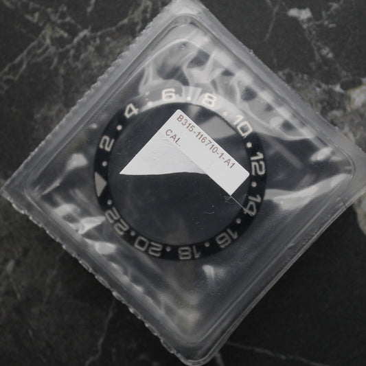 NEW Rolex 315-116710-1 Inserto Ghiera Ceramica GMT Master II 116710LN Blister