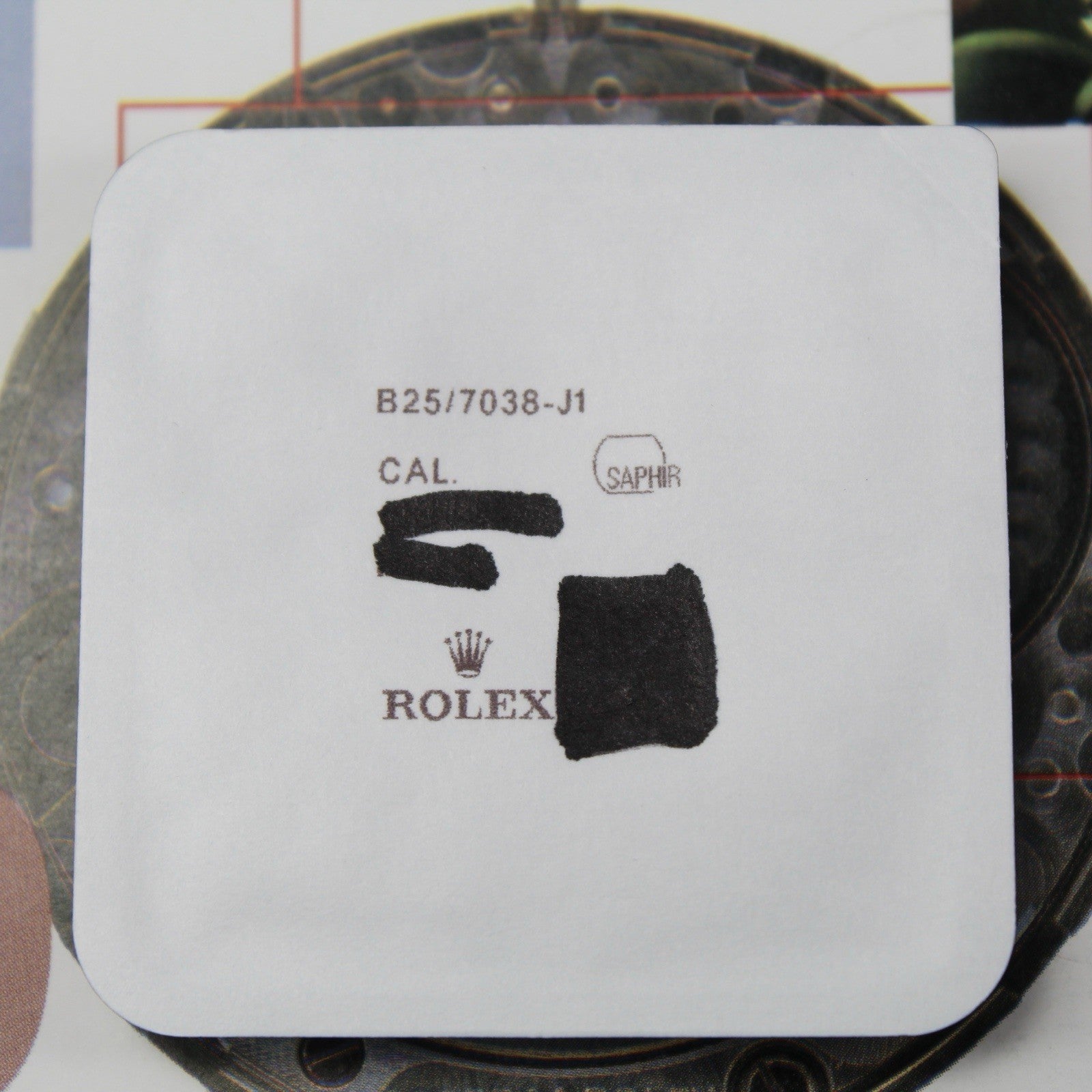 Rolex Sapphire Crystal 25-7038-J1 Vetro Zaffiro 7038 Boys Lady Medio 31mm