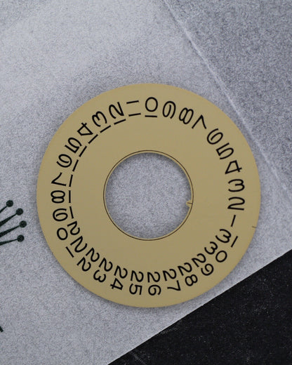 NEW Rolex 3055-5134-1 Champagne Day-Date Indicator Datewheel Genuine Data 5055