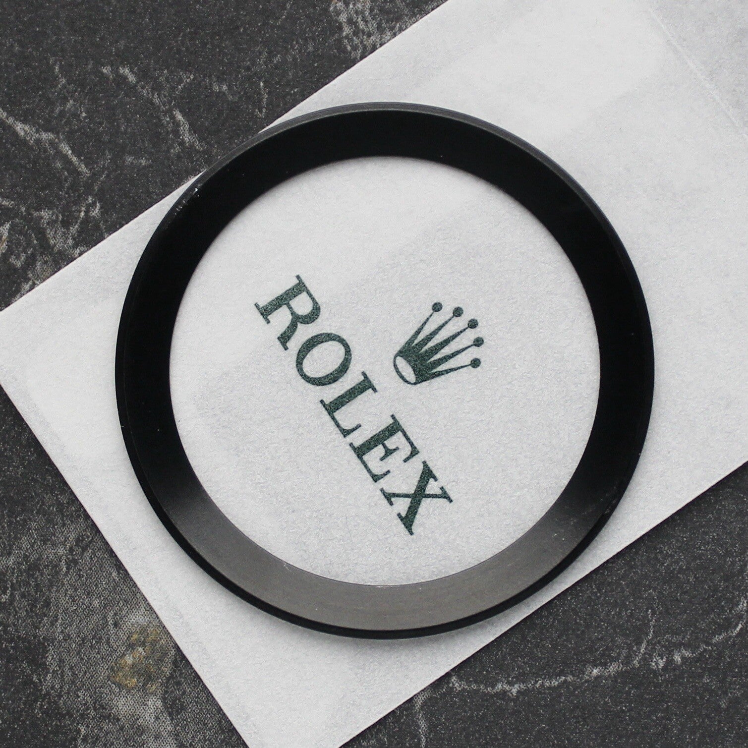 NEW Rolex 315-16750-1 GMT Master 1675 Inserto Ghiera Nera Originale