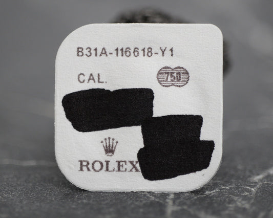 BRAND NEW Rolex 31A-116668 Chromalight Lume Bezel Insert Dot Yellow Gold 116618