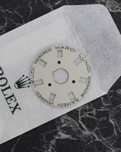 NEW Rolex 3055-5135-203 Day-Date Wheel French Week Grey Bianco Settimana 5055