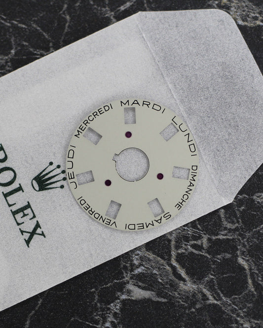 NEW Rolex 3055-5135-203 Day-Date Wheel French Week Grey Bianco Settimana 5055